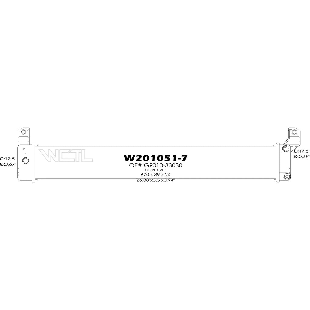 Replacement Inverter Cooler Repair Part For 2013-2018 Toyota Avalon