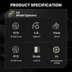 Wheel Spacers for Hyundai Entourage (2007-2010)