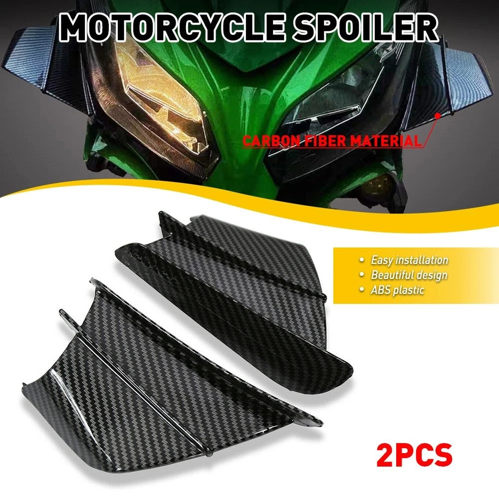 Carbon Fiber Air Side Winglets Deflector Wing Kit for Motorcycle