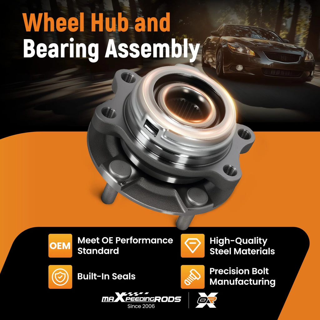 ABS Wheel Hub Bearing Set for Nissan Maxima Quest (2009–2019) WE60603
