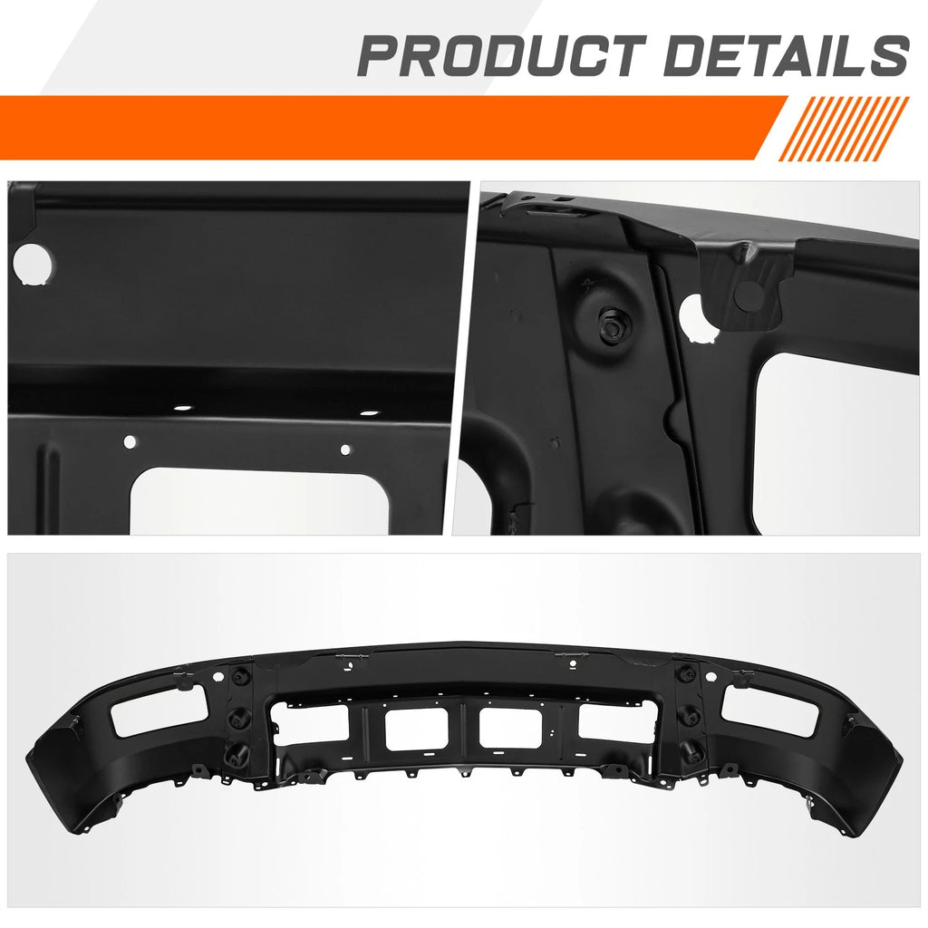 Front Bumper Face Bar w/ Fog Lights & PAS Holes for Chevy Silverado 1500 (2014–2015)