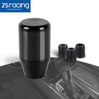 Aluminum Black Carbon Fiber Trim Manual Gear Shift Knob