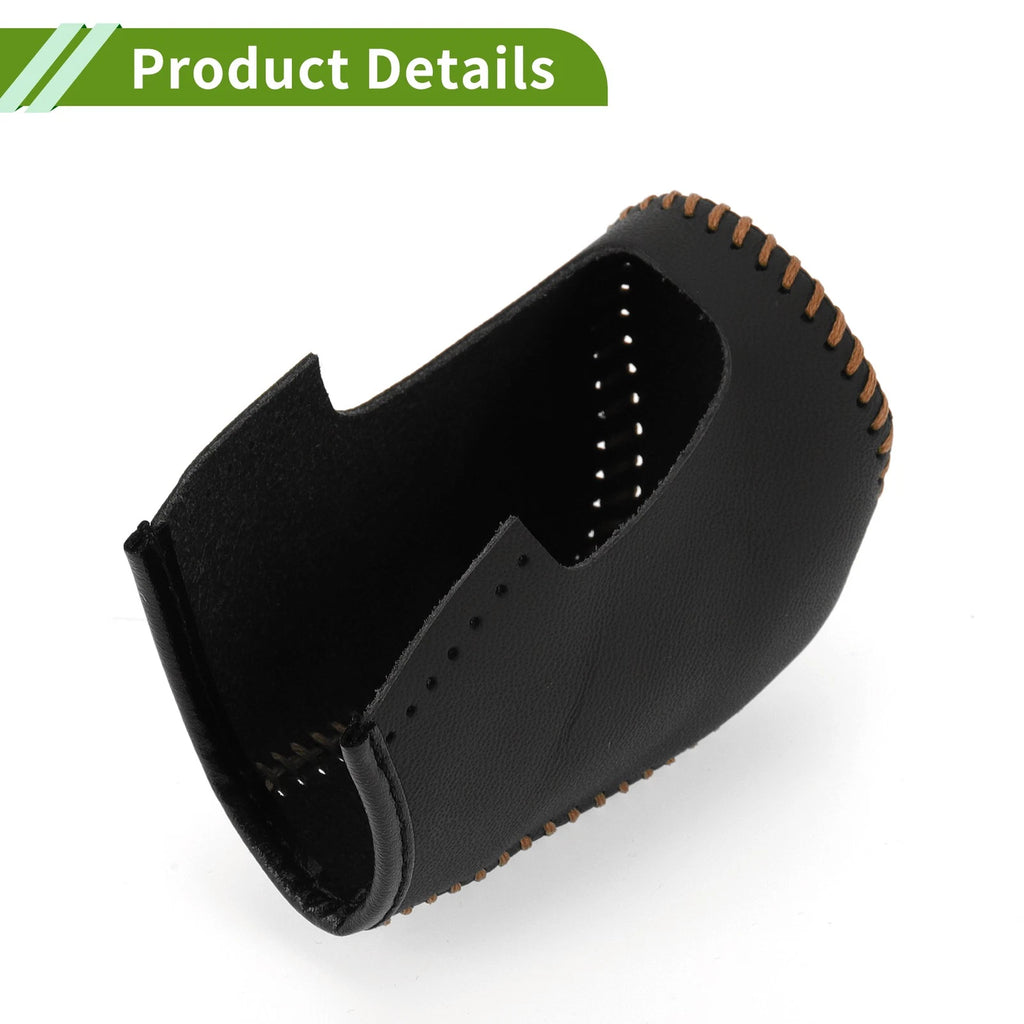 1 Pc Gear Shift Knob Cover for Mazda 3 (2014–2018) Black Brown Faux Leather