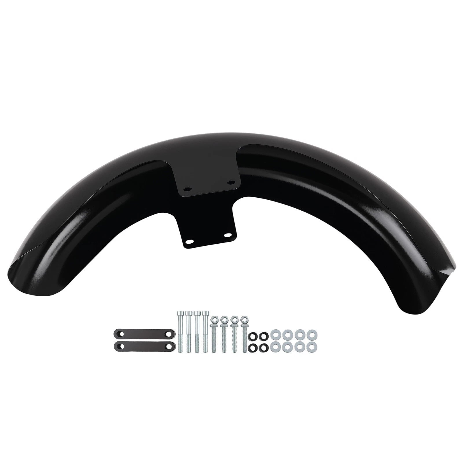 Black Front Mud Flap for Harley Electra Glide Ultra CVO (2006–2013)