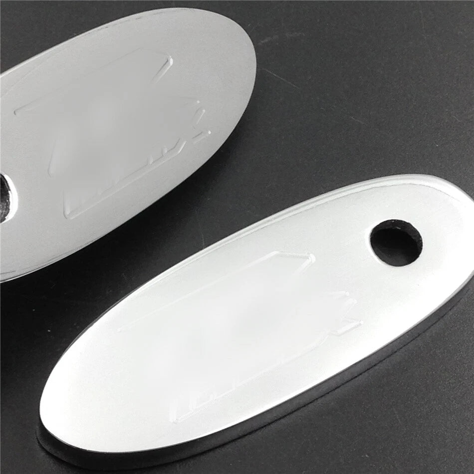 Mirror Block Off Base Plates for Suzuki GSX-R 600 750 1000 1100 (2001–2023) Chrome