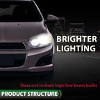 Chrome Bezel Headlight Lamp for Chevrolet Sonic (2012–2016)