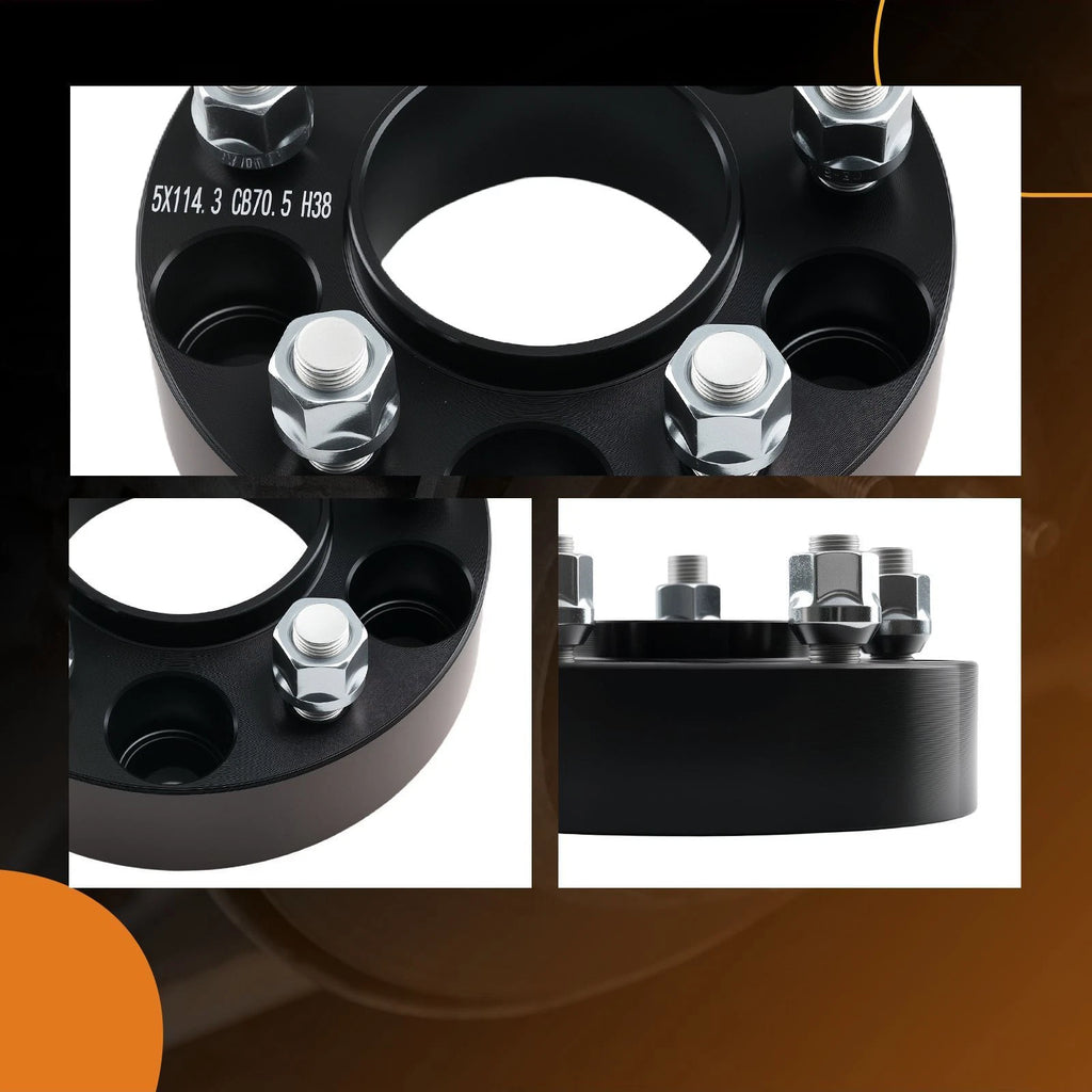 Set of 4 Wheel Spacers 38mm for Mazda B2500 B3000 B4000 Navajo (1991–2010) 70.5mm