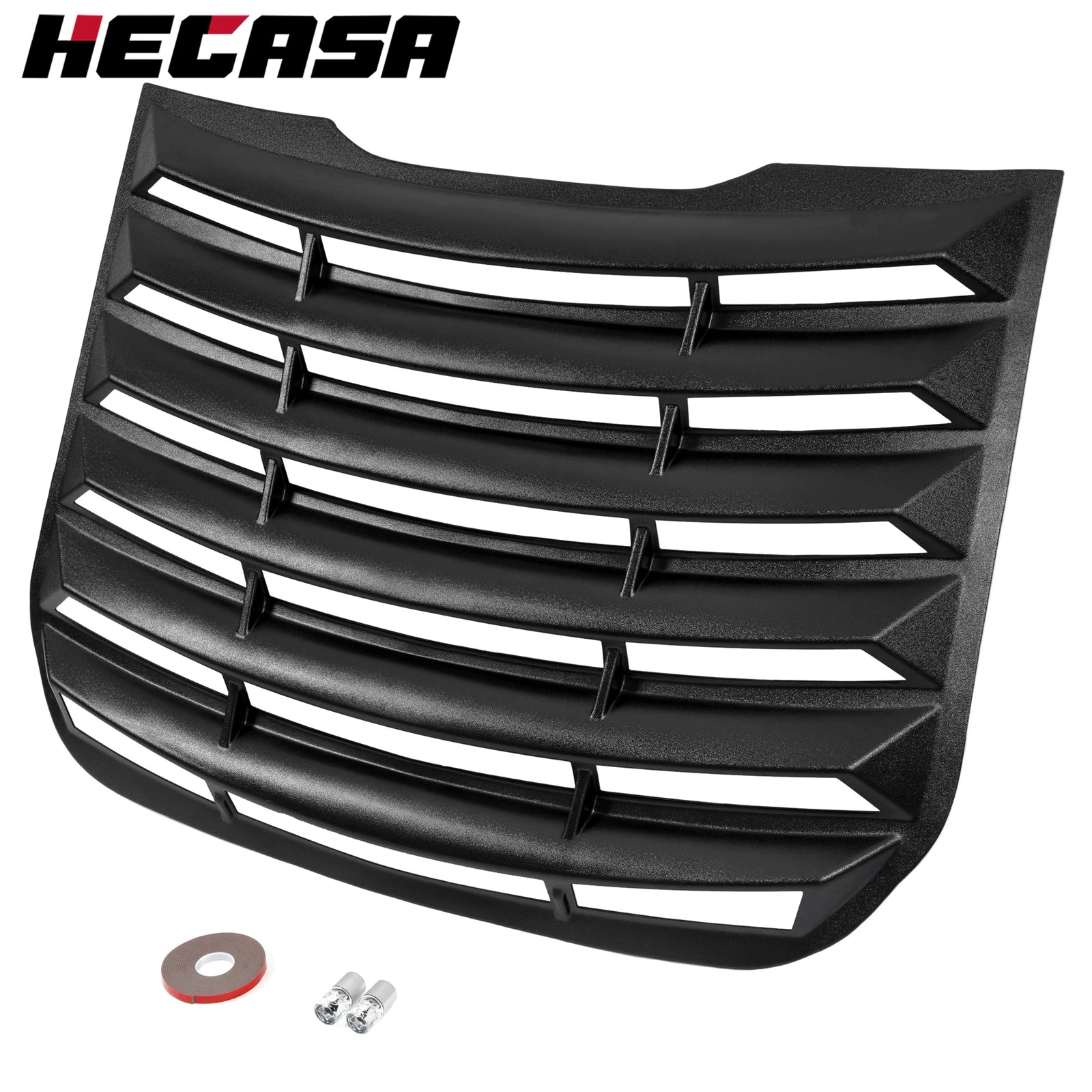 Rear Window Louver for Ford Fusion (2013-2020) Black ABS Shade Cover