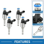 Set of 4 Fuel Injectors No.06H906036G for VW Passat B6 B7 (2005–2014)