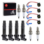 4x Ignition Coil & Plug w/Spark Plug for Yamaha YZF-R1 (2002–2006)