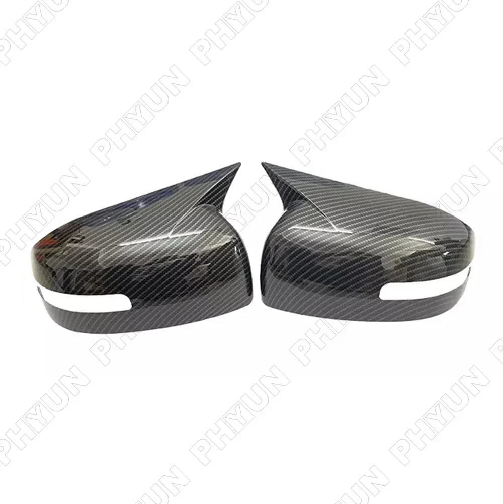 Side View Mirror Covers Carbon Fiber Look for Mitsubishi Lancer EVO (13-16)