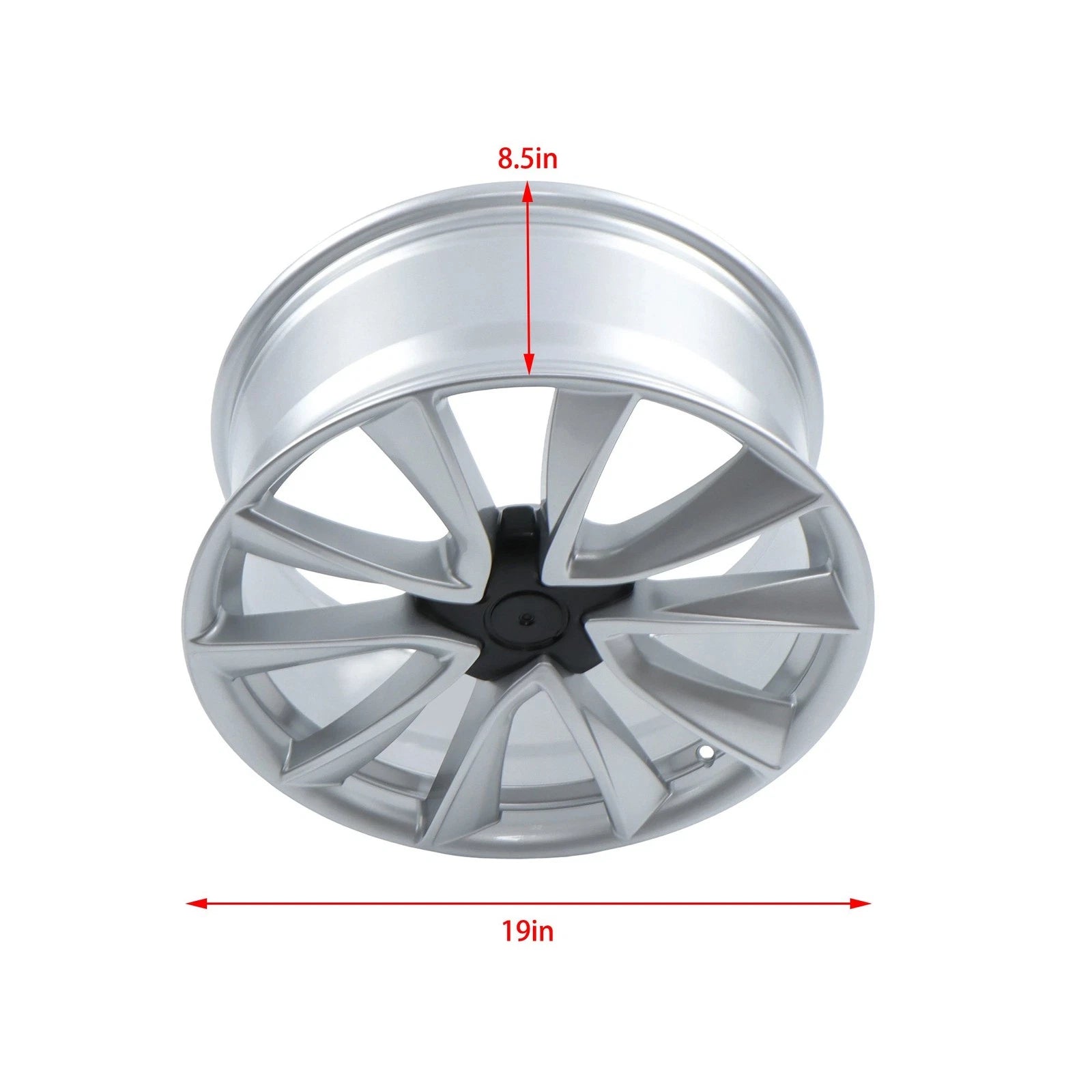 Set of 4 19" Silver Alloy Wheels for Tesla Model 3 (2017–2023)
