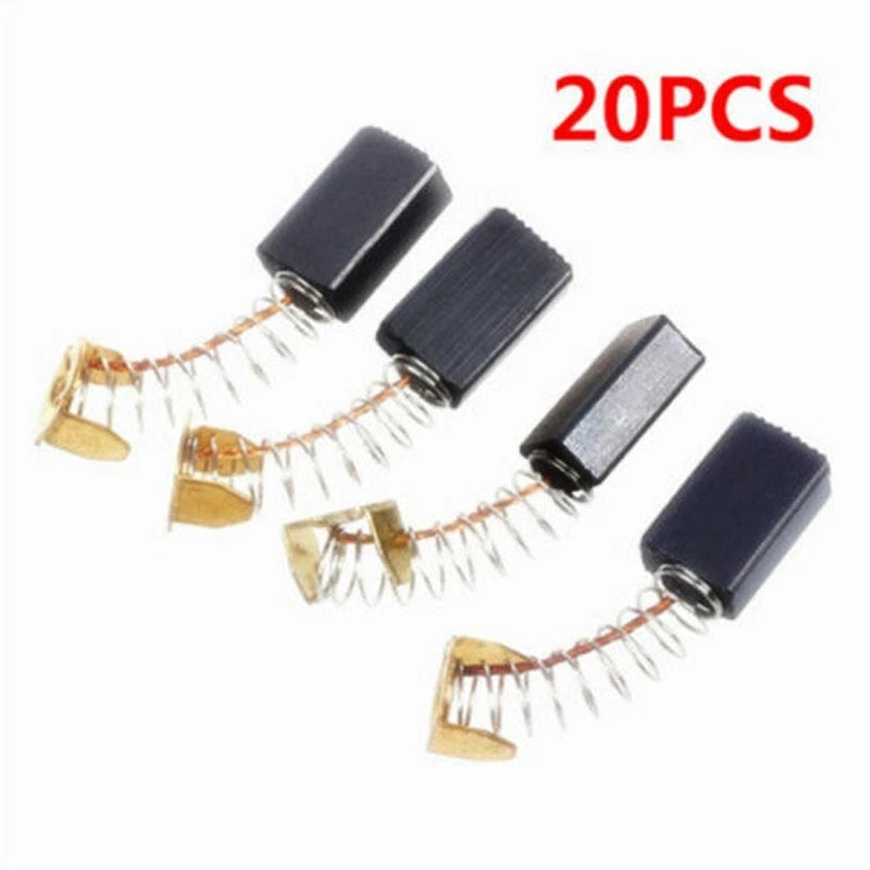 Set of 2 Carbon Brushes for Angle Grinder Drill Electric Motor