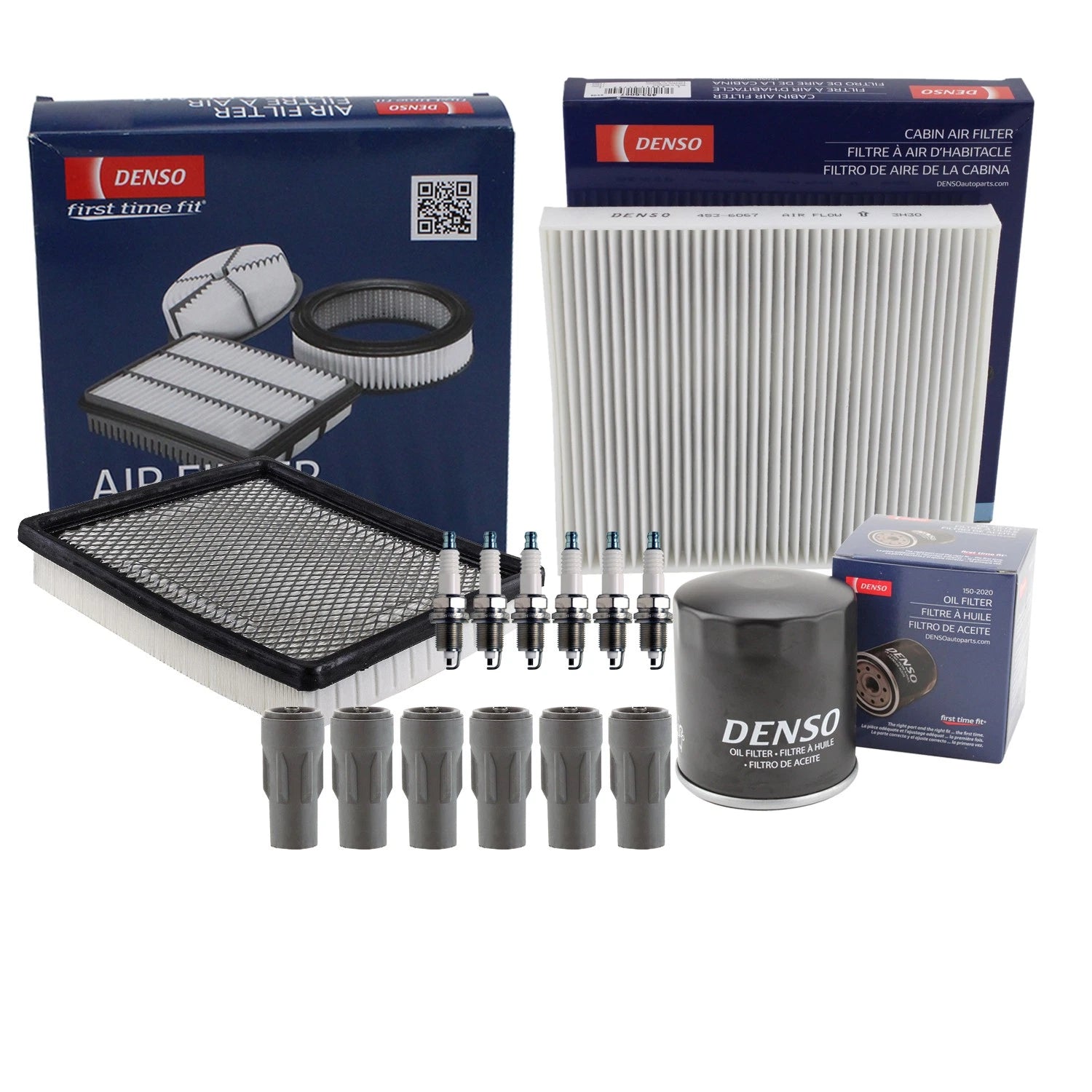 Denso Tune Up Kit 6 Spark Plugs & Boots for Avenger Sebring (2008–2010)