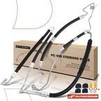 2X Power Steering Pressure & Return Line Hose for BMW 530i 
