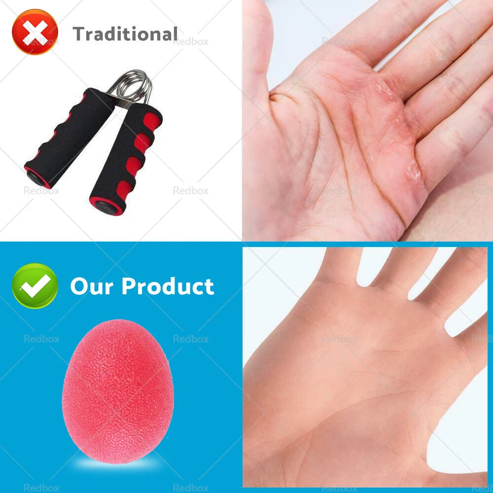 Set of 4 Hand Therapy Stress Relief Exercise Balls Hand Grip Strengthener