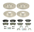 Brake Kit Disc Rotors & Pads for Ford Mazda Lincoln (299mm & 279mm)