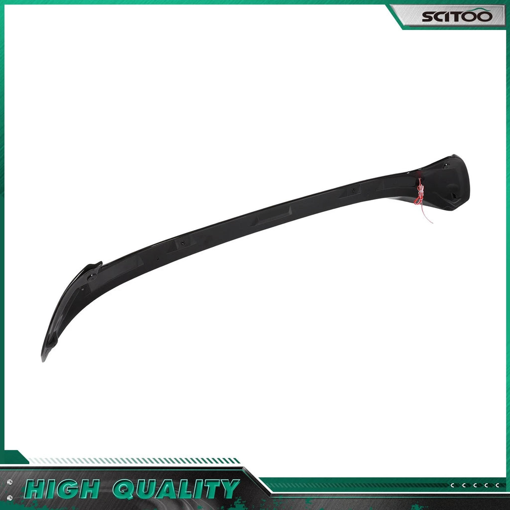 Roof Spoiler for Ford Fiesta Hatchback (2008–2019) Painted Black w/ Light