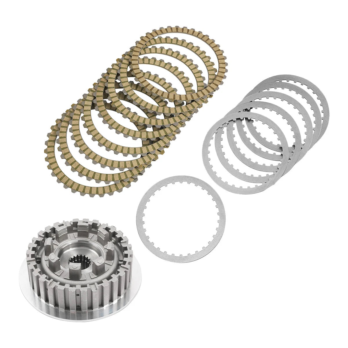 Friction Steel Clutch Plates Hub for Harley Sportster XL 883 1200 (2004–2022)