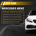 Carbon Fiber Steering Wheel Control Cover Trim for Benz C E GLC GLA CLA (2015–2023)