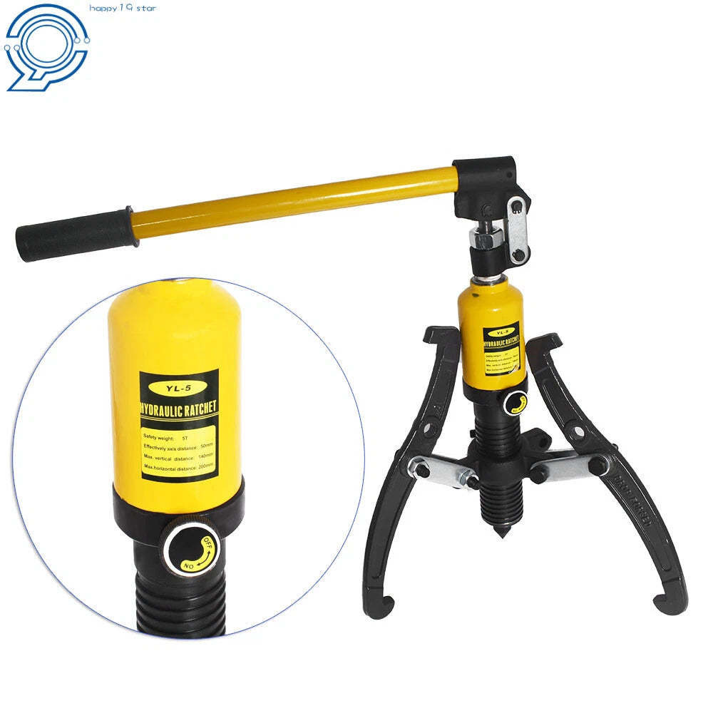 3-Jaw Hydraulic Gear Puller Set for Universal Use (5 Ton)