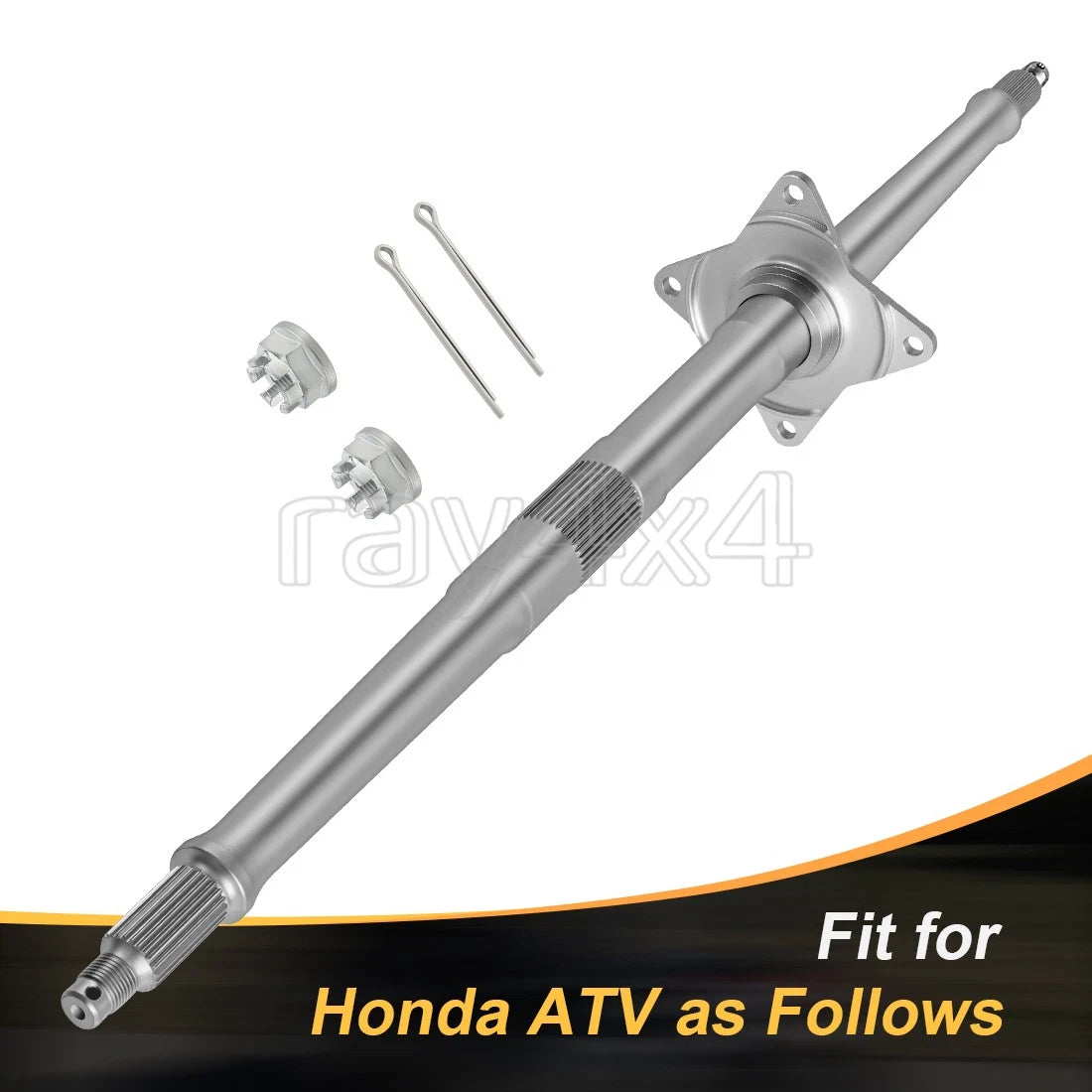 Rear Wheel Axle Shaft W/Nuts for Honda TRX450ER TRX450ER (2006–2014)