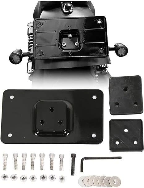 3 Holes Laydown License Plate Mounting Bracket for Harley Sportster Dyna Softail