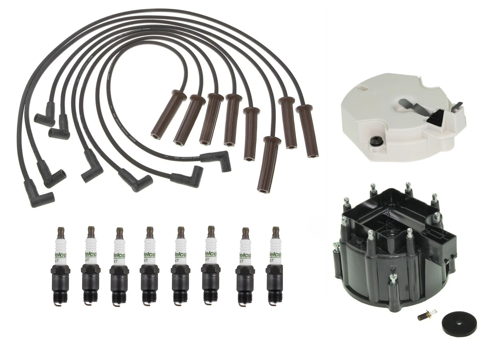 ACDelco Ignition Kit for Chevy GMC 7.4 V8 (1996–2002) - Rotor, Cap, Wires, Plugs