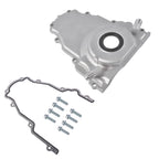 Timing Cover with 10AN Turbo Oil Drain Fittings for GM Gen III LS (1997–2009)