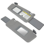 Set of 2 Sun Visors for Toyota Tacoma (2005–2015) LH Driver & RH Passenger Gray