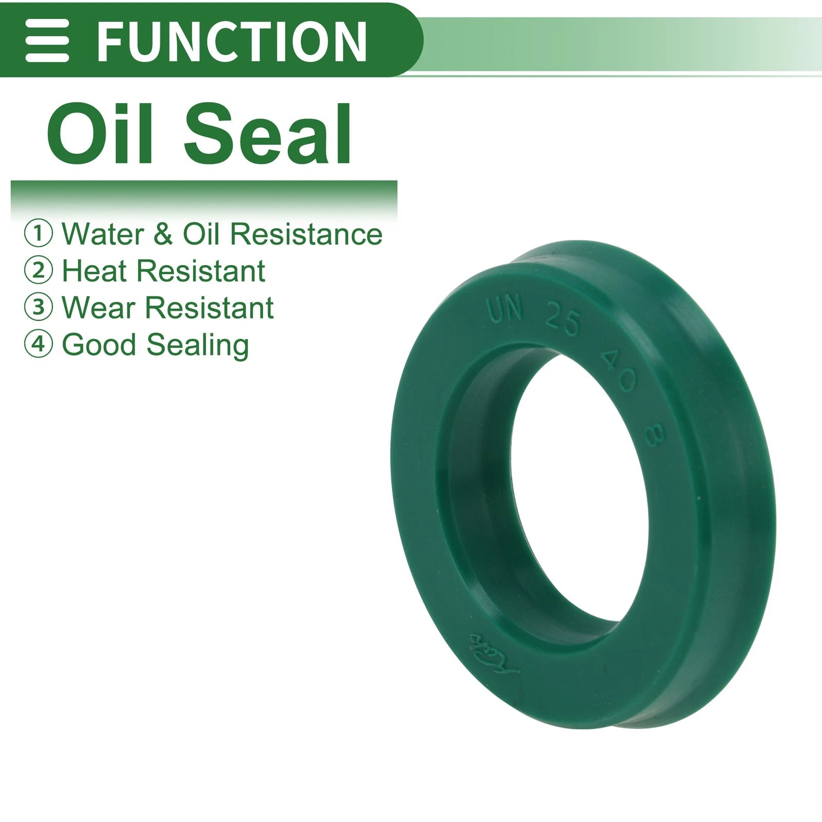 Set of 5 Oil Seal Ring 25x40x8mm for Rotary Shaft (High Pressure)