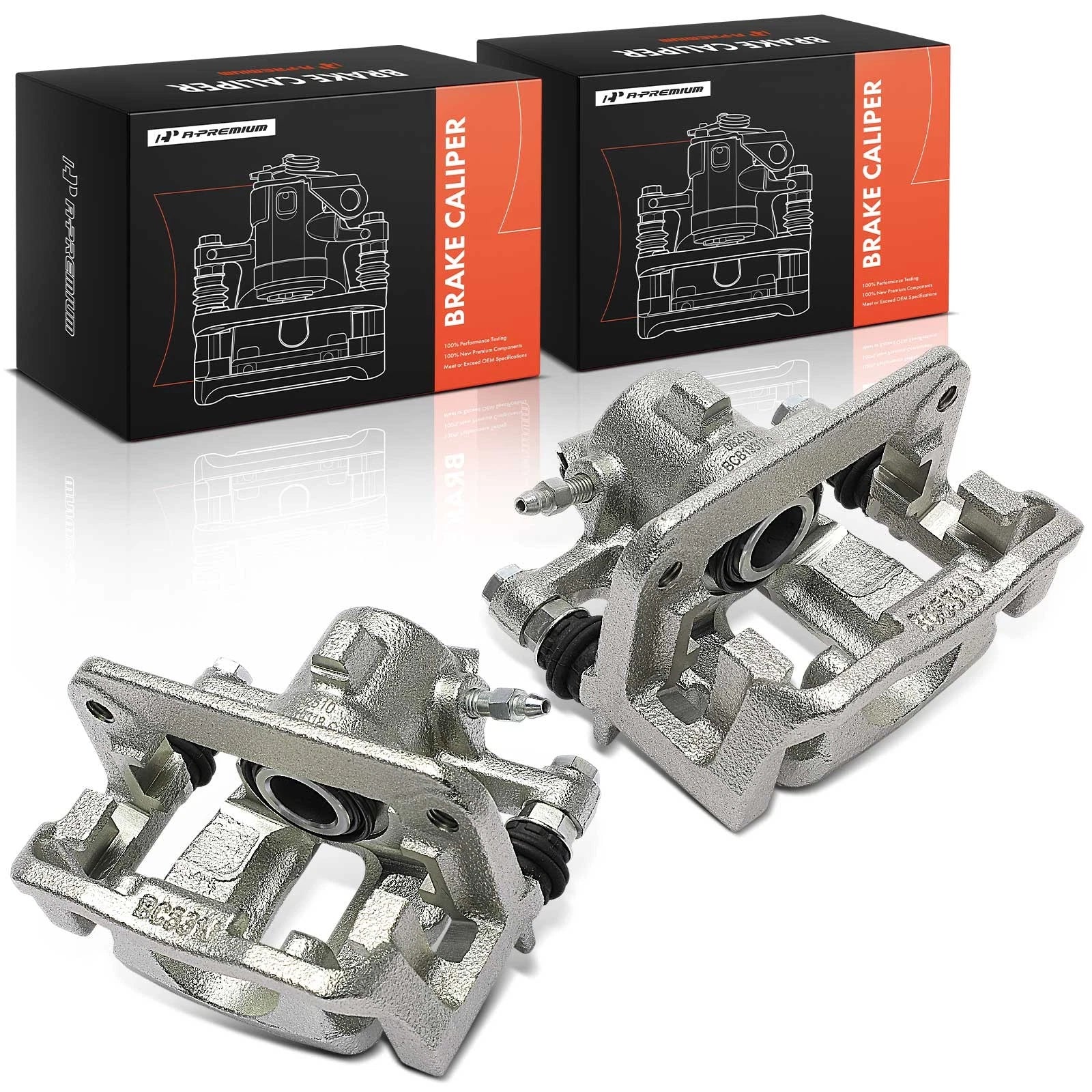 Pair Rear Brake Calipers with Bracket for Mercedes W245 B200 (2006–2011)