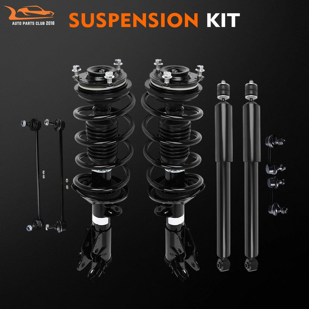 Front Struts & Rear Shocks for Honda Civic (2013–2015) w/Coil Spring & Sway Bar