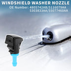 2Pcs Front Windshield Washer Nozzles No.4805742AB for Dodge Durango (2004–2009)