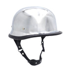 Silver DOT Half Face Helmet for Motorcycle (XL)