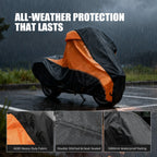 Motorcycle Cover 420D PU Waterproof for Harley Road King (2004–2023)