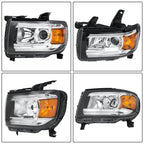 Chrome Left Side Headlight Assembly for GMC Canyon (2015–2022) Halogen