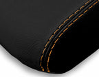 Leather Console Lid Armrest Cover for Toyota 4Runner (2010–2019) Orange Stitch