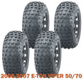 Set of 4 Go Kart Tires 145/70-6 for E-TON VIPER 50/70 (2006–2007)