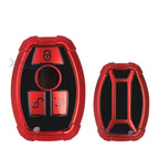 Red TPU Remote Key Fob Cover Shell for Mercedes B C E G SLK (2005–2015)