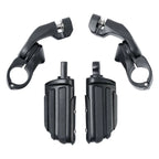 1-1/4" Short Angled Highway Bar Footpeg Mount for Harley Touring