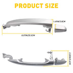 Outside Door Handle Set for Toyota Sienna (2004–2010) Silver