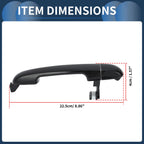 Set of 2 Exterior Door Handles for Hyundai Accent GLS (2006–2011)