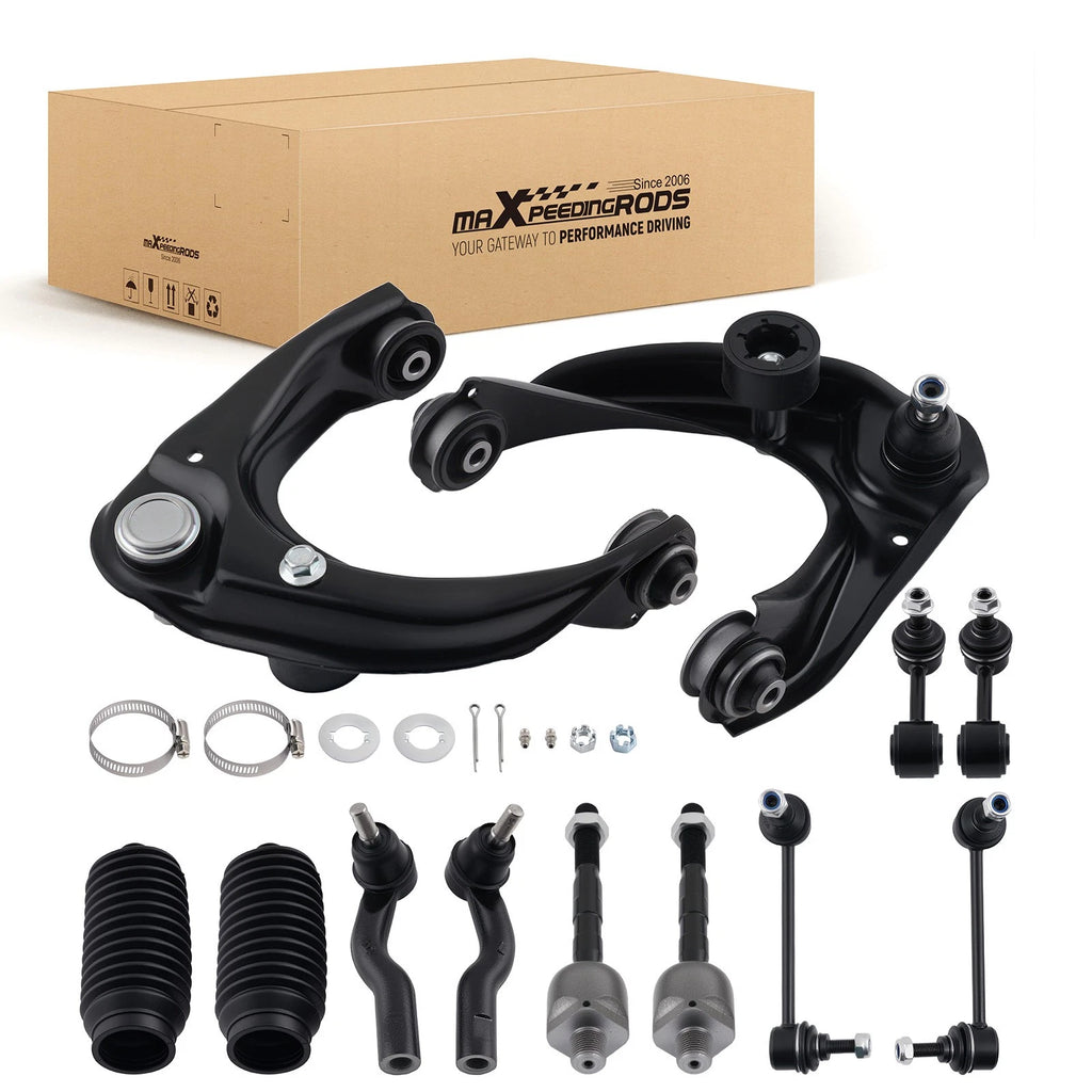 12x Front Upper Control Arm Tie Rod Sway Bar for Ford Fusion MKZ Milan (2006–2010)