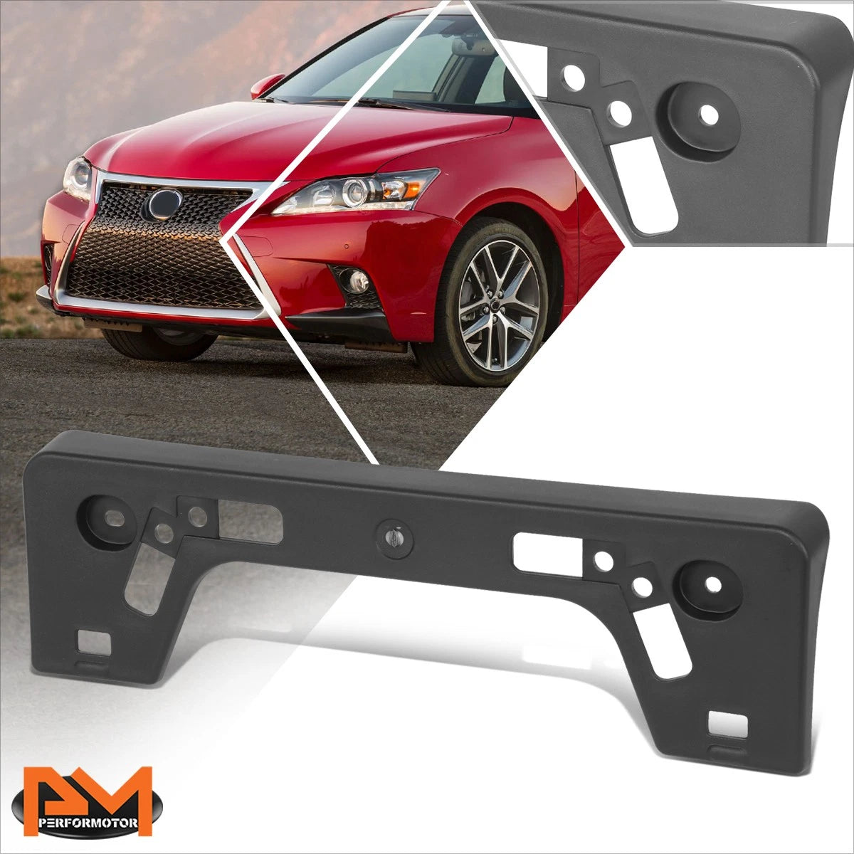 Front License Plate Mounting Bracket for Lexus CT200H (2011–2013)