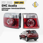 LED Tail Light Pair for GMC Acadia (2007–2012) LH Outer & Inner