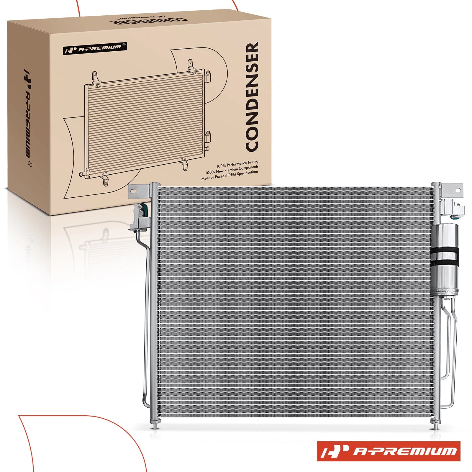 A/C Condenser with Receiver Drier for Nissan Pathfinder Frontier (2005–2007)