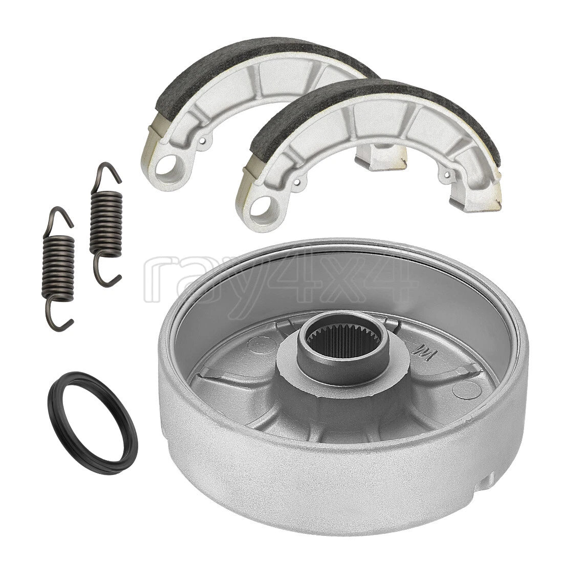 Rear Brake Drum Hub W/Shoes Spring for Honda TRX420TE/TM Rancher 420 (2007–2013)