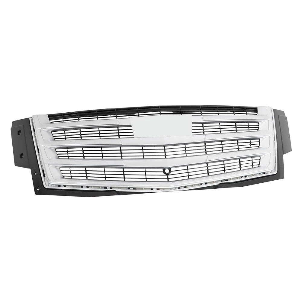 Grill for Cadillac Escalade (2015â2020) Silver Gray Center Mesh