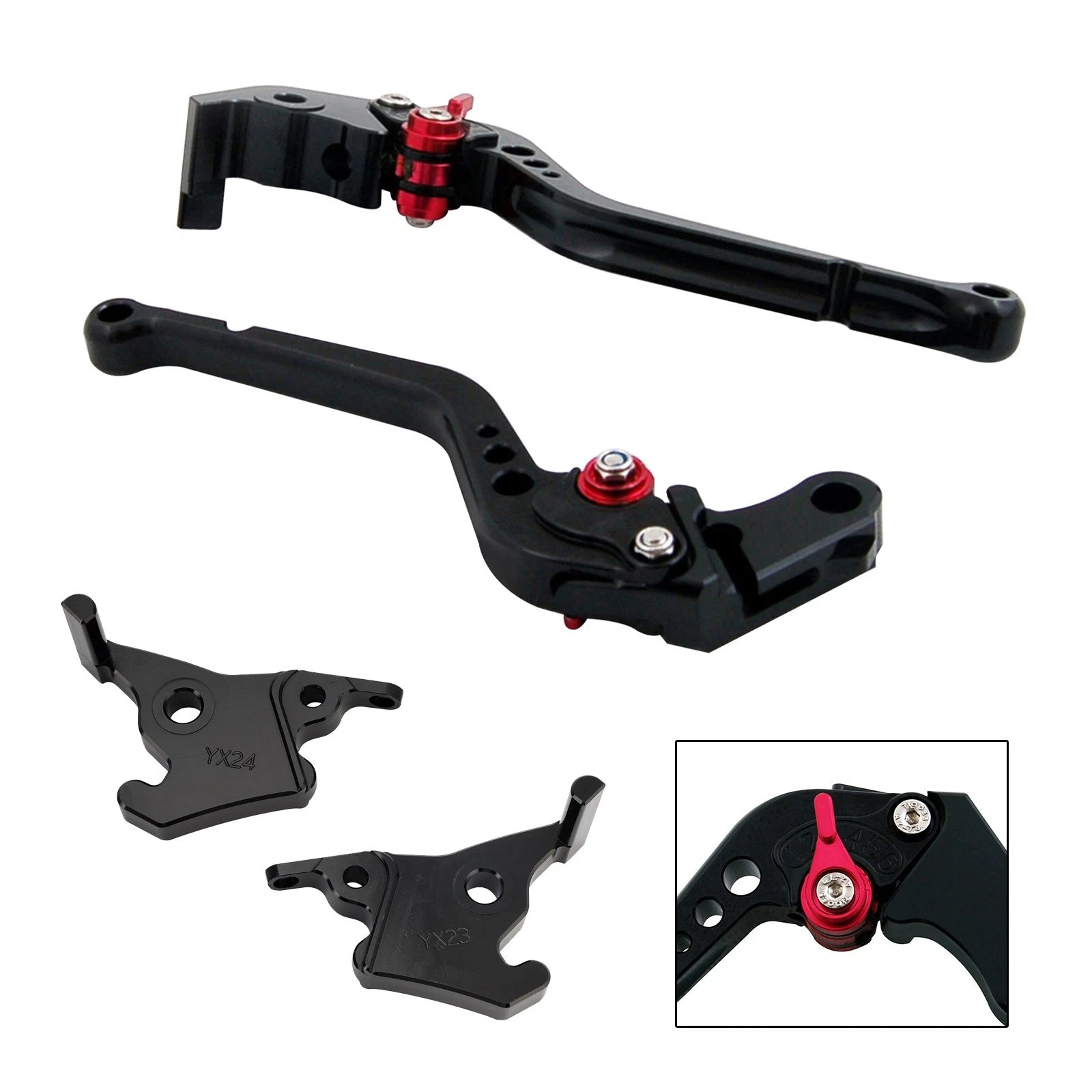 Long Clutch Brake Lever for Yamaha XMAX 300 (2023–2025) Black